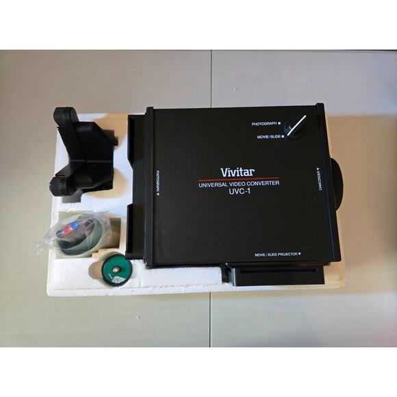 Vivitar All In One Video Converter UVC-1 Converts Photos Slides & Movies to Tape - Picture 1 of 5
